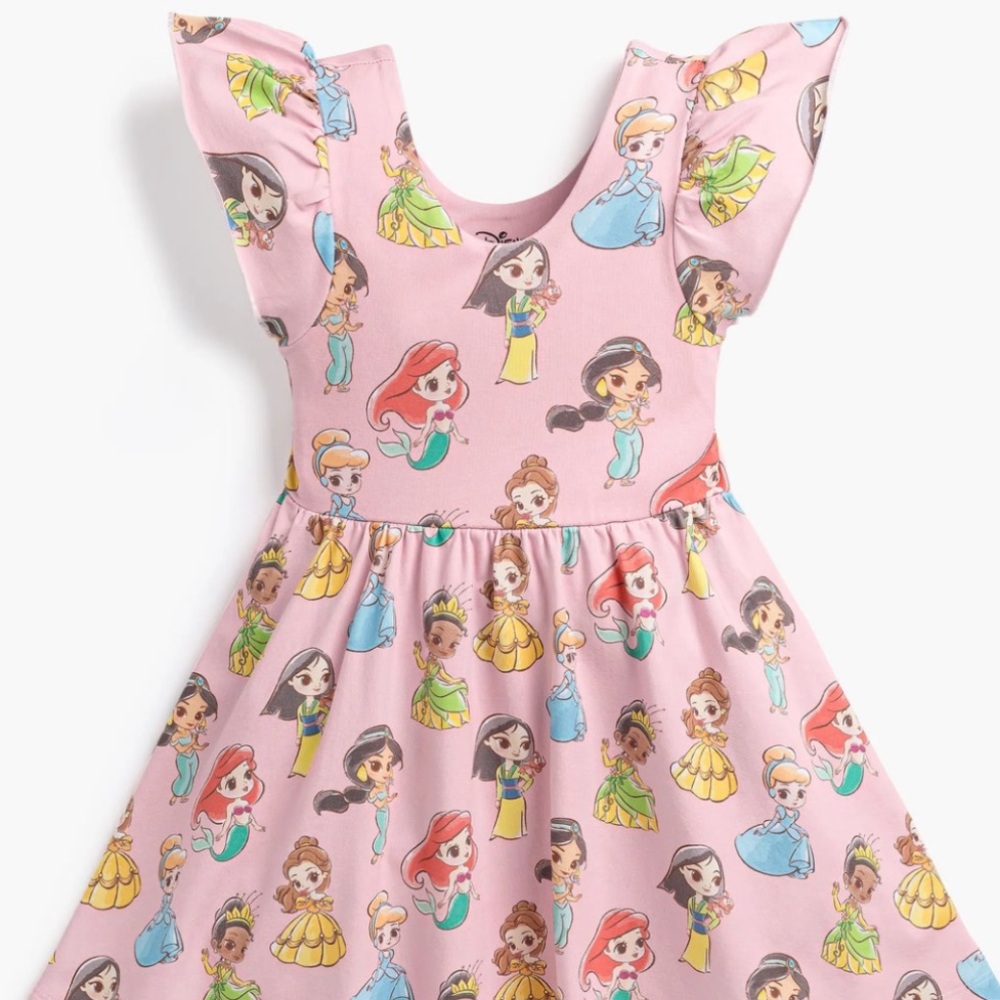 Monica + Andy Pink Princess Print Dress - Brand New